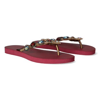 Monroe Damen Flip Flops Ruby