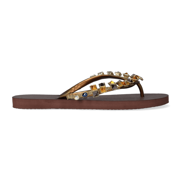 Darkness Damen Flip Flops Coffee