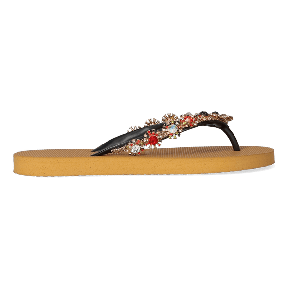 Colorful Diana Damen Flip Flops Ochre