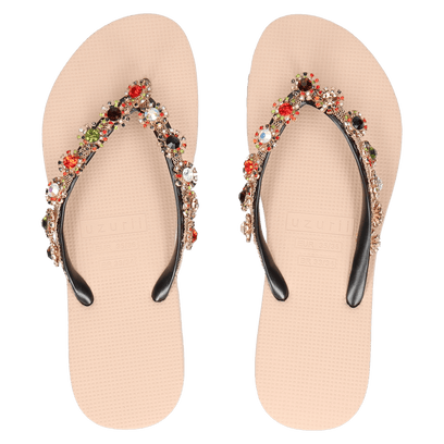 Colorful Diana Damen Flip Flops Sand