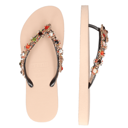 Colorful Diana Damen Flip Flops Sand