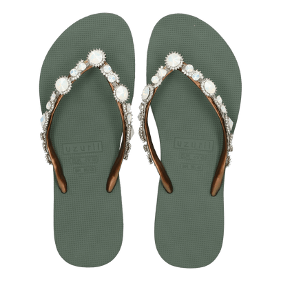 Pearl Marilyn Damen Flip Flops Army Green