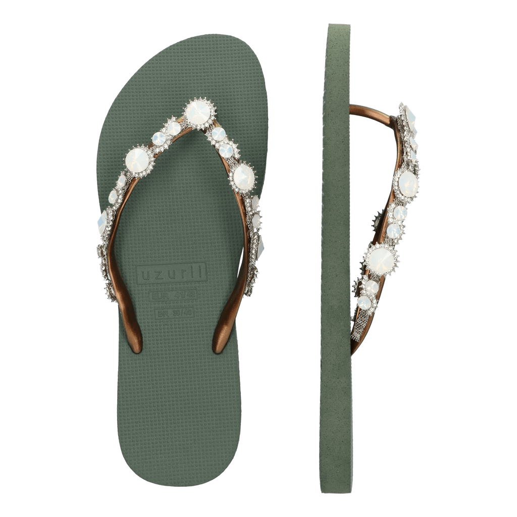 Pearl Marilyn Damen Flip Flops Army Green