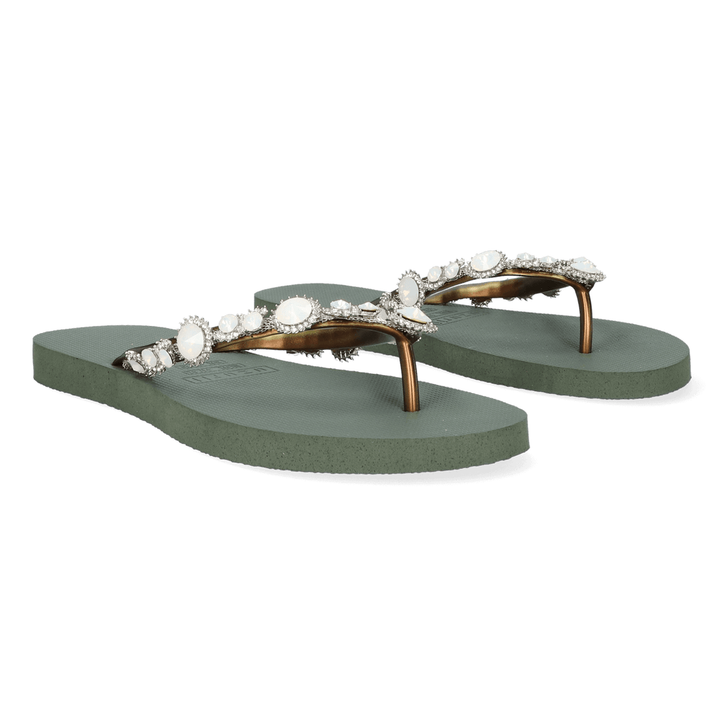 Pearl Marilyn Damen Flip Flops Army Green