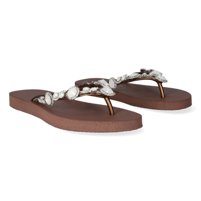 Pearl Marilyn Damen Flip Flops Taupe