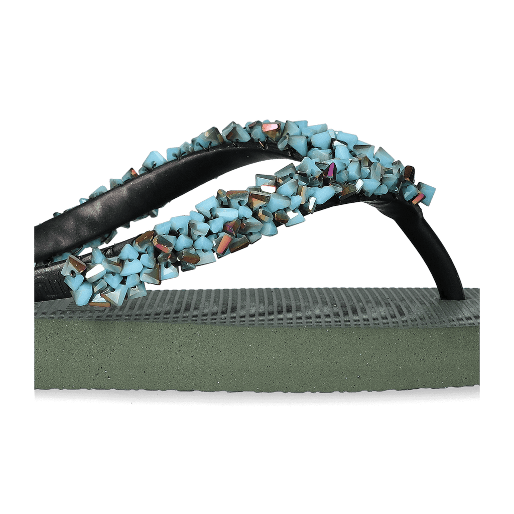 Classic Aby Baby Blue Damen Flip Flops Army Green