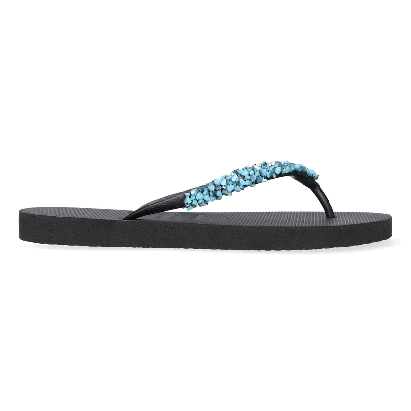 Classic Aby Baby Blue Damen Flip Flops Black