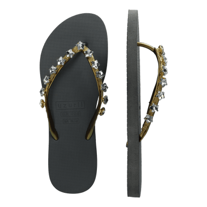 Little Crystal Star Damen Flip Flops Silver