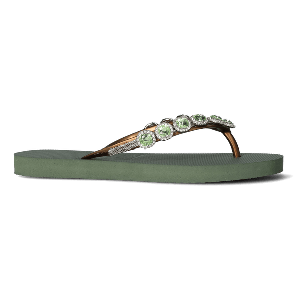 Beatrix Damen Flip Flops Army Green