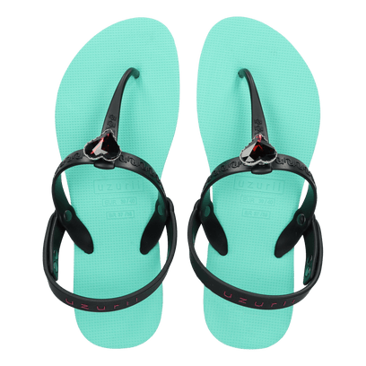 Selena Heart Pink Damen Sandalen Mint Green