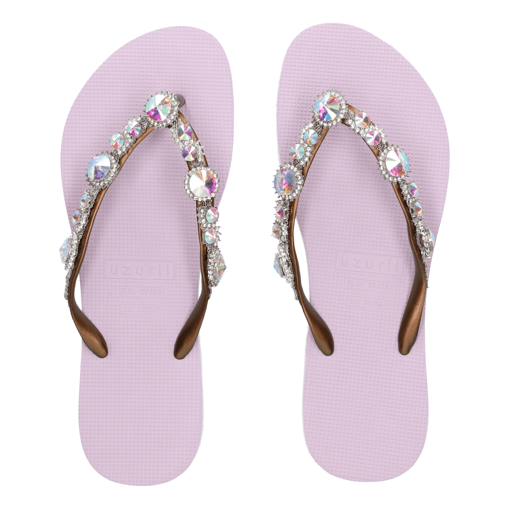 Chrystal Marilyn Damen Flip Flops Violet