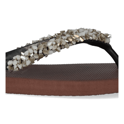 Classic Aby Silver Damen Flip Flops Coffee