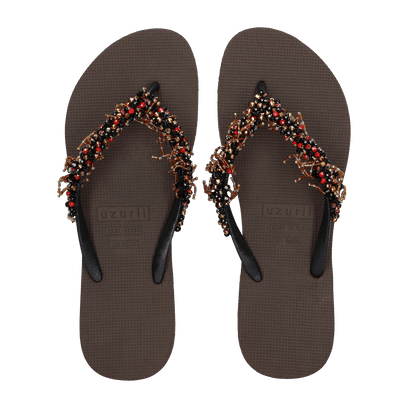 Bahia Salmon Damen Flip Flops Coffee