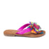 Peony Damen Leder-Zehentrenner 33.726 Fuxia