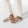 Arizona Damen Pantoletten Metallic Copper Narrow-fit