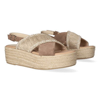 Arico Damen Espadrilles Naturel