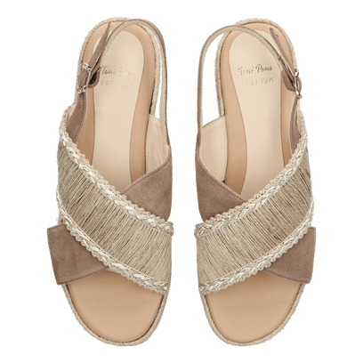 Arico Damen Espadrilles Naturel