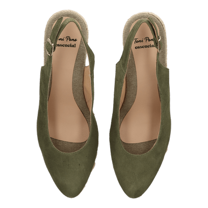 Barna-A Damen Espadrilles Caqui