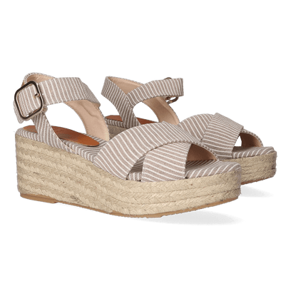 Clara-SM Damen Espadrilles Beige