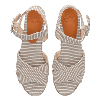 Clara-SM Damen Espadrilles Beige