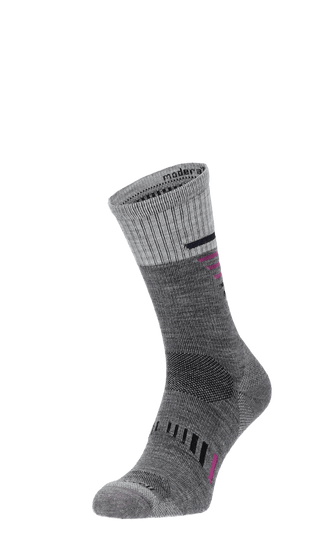 Ascend Crew II Damen Wandersocken Klasse 1 Grey