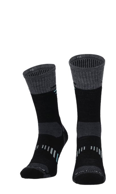 Ascend Crew II Damen Wandersocken Klasse 1 Black