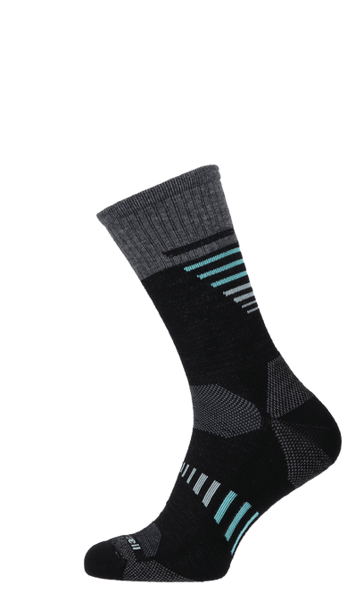 Ascend Crew II Damen Wandersocken Klasse 1 Black