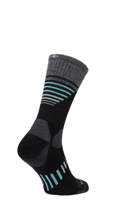 Ascend Crew II Damen Wandersocken Klasse 1 Black