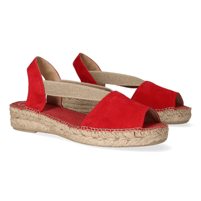 Ella Damen Espadrilles Vermell