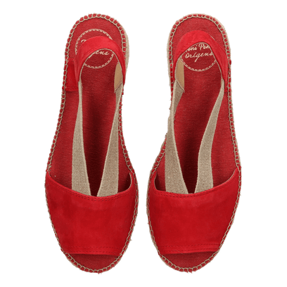 Ella Damen Espadrilles Vermell