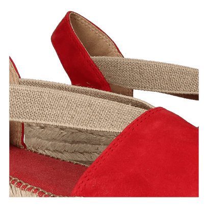 Ella Damen Espadrilles Vermell