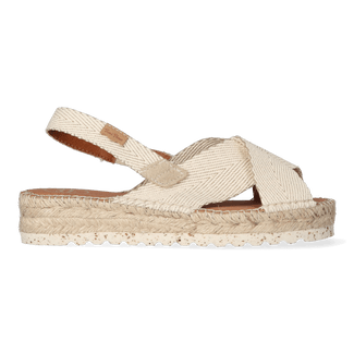 Elvira Damen Espadrilles Cru