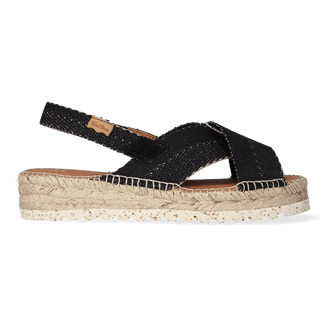 Elvira Damen Espadrilles Negre