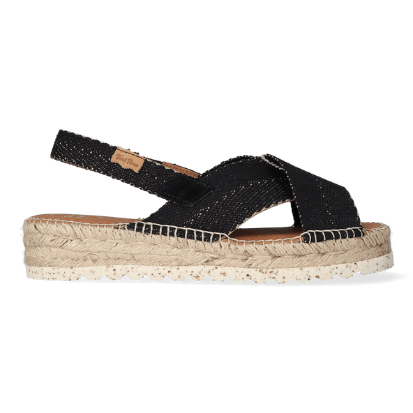 Elvira Damen Espadrilles Negre