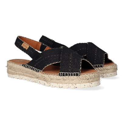 Elvira Damen Espadrilles Negre