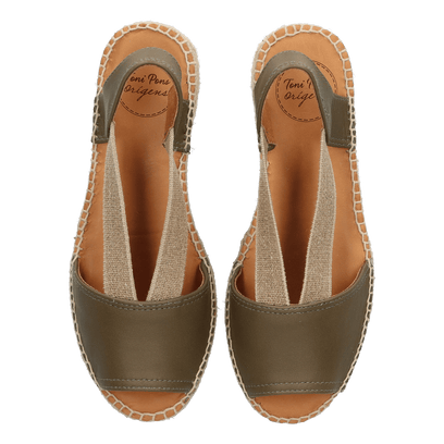 Etna Damen Espadrilles Caqui