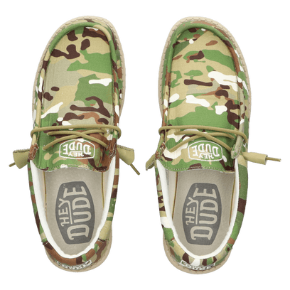 Wally Camouflage Herren Halbschuhe Multi Camo