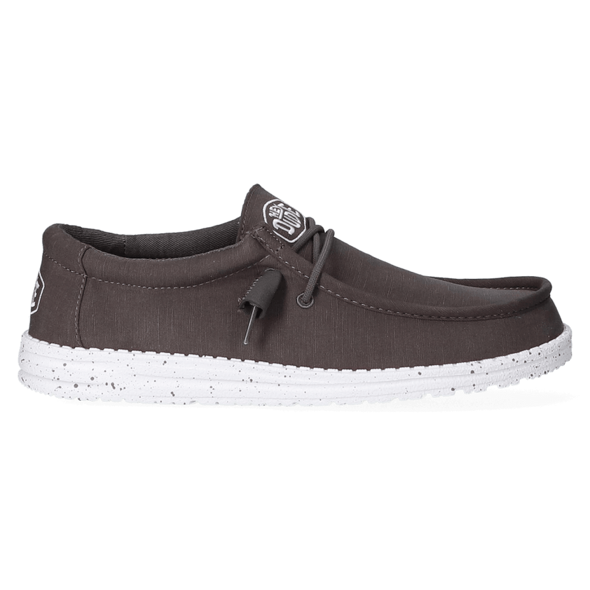 Wally Slub Herren Halbschuhe Dark Grey