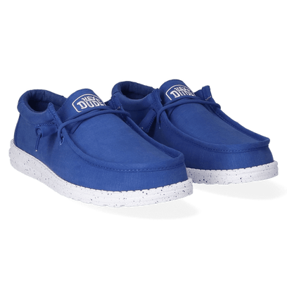 Wally Slub Canvas Herren Halbschuhe True Blue