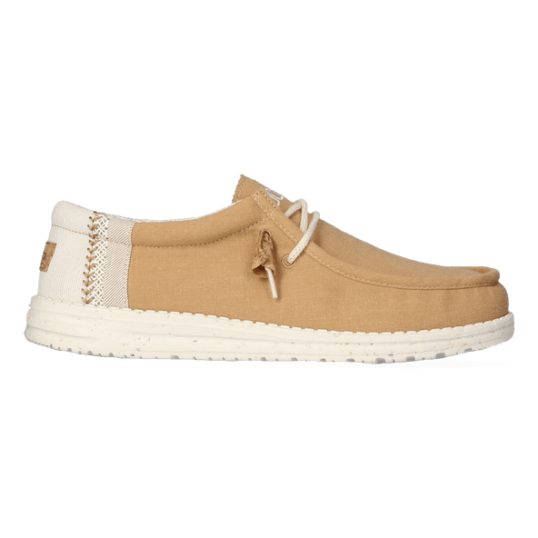 Wally Linen Natural Herren Halbschuhe Ocra