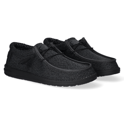 Wally Sox Herren Halbschuhe Total Black