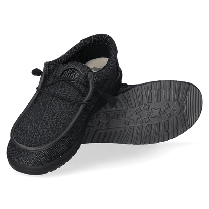 Wally Sox Herren Halbschuhe Total Black