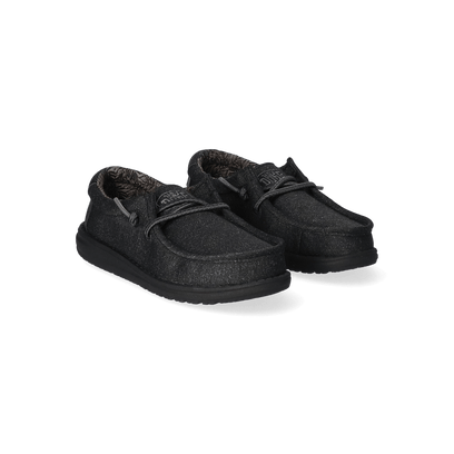 Wally Youth Jungen Halbschuhe Basic Black