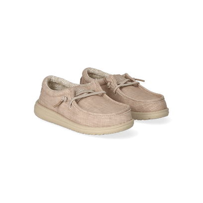 Wally Youth Jungen Halbschuhe Basic Beige