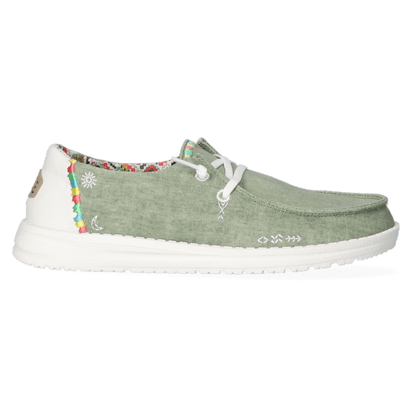 Wendy Boho Damen Halbschuhe Olive