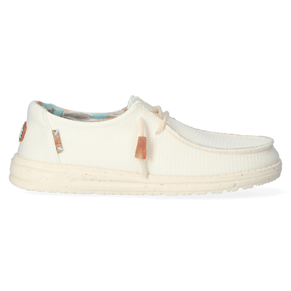 Wendy Knit Damen Halbschuhe White