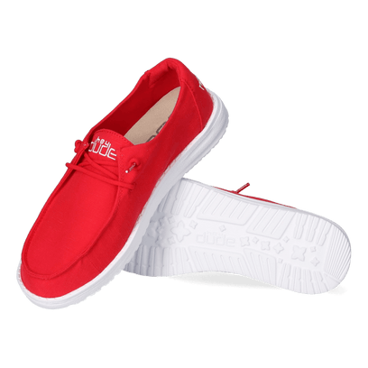 Wendy Slub Damen Halbschuhe Red