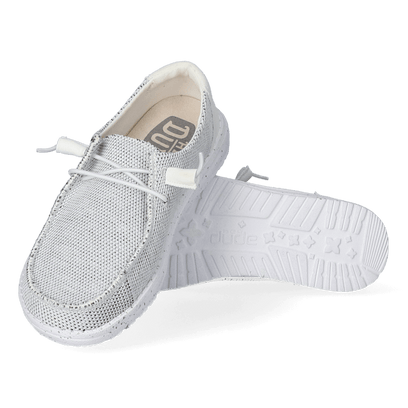 Wendy Sox Damen Halbschuhe Stone White