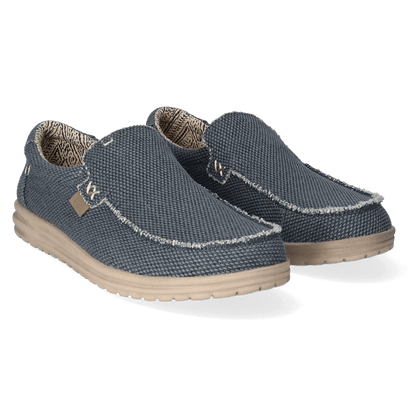 Mikka Braided Herren Halbschuhe Deep Blue