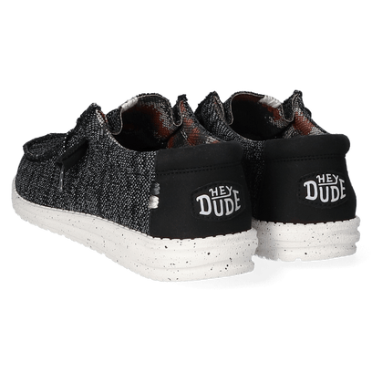 Wally Sox Stitch Herren Halbschuhe Black White